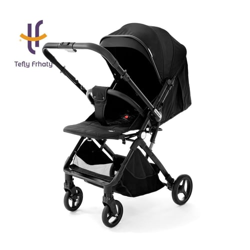 عربة الطيارة اتجاهين من طفلي فرحتي - أسود