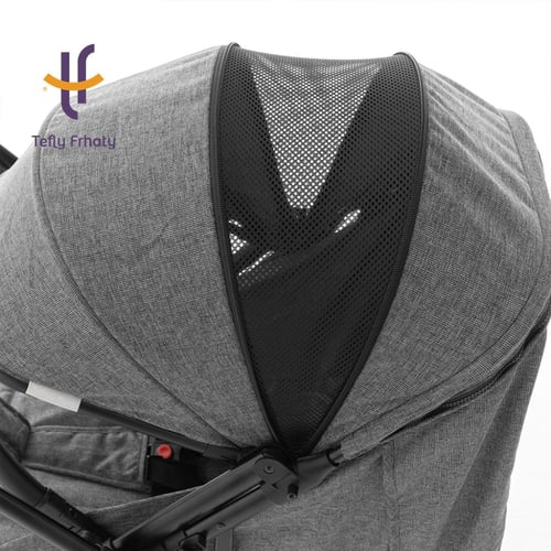 عربة الطيارة اتجاهين من طفلي فرحتي - رمادي