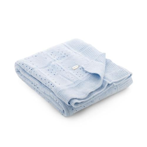 شال منسوج -أزرق