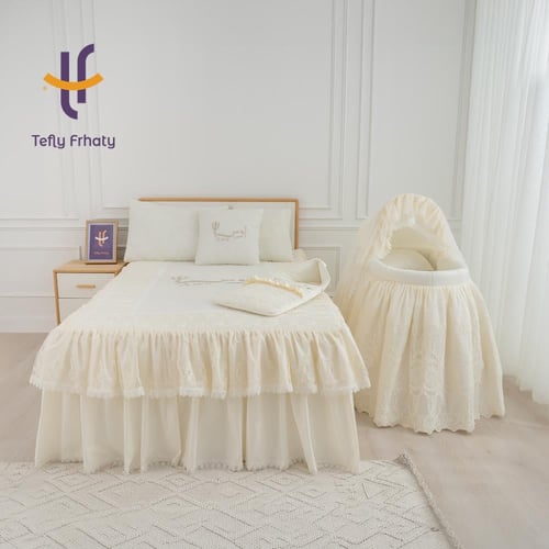 Elegant Lace Cotton Set – طقم استقبال