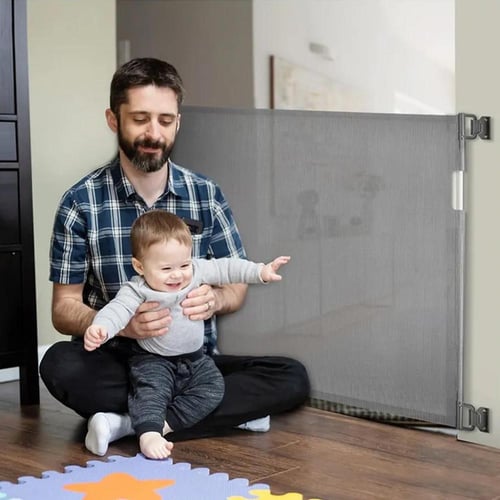 حاجز درج شبكي قابل للسحب من مامي تاون