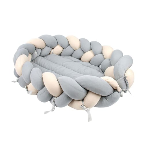 عش متنقل للاطفال الرضع مع حاجز قماشي و العاب معلقة