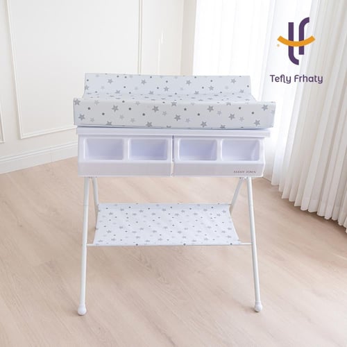 طاولة الغيار والاستحمام مع منظم