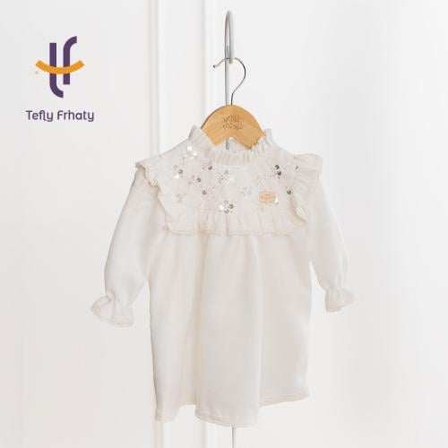 فستان سبوع Pearl Lace -أوف وايت