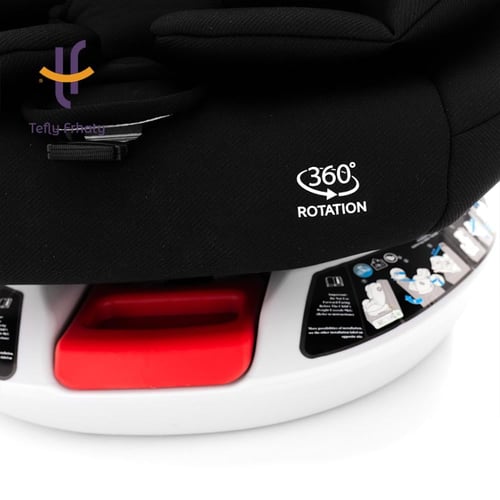 كرسي سيارة قابل للتحول - أسود