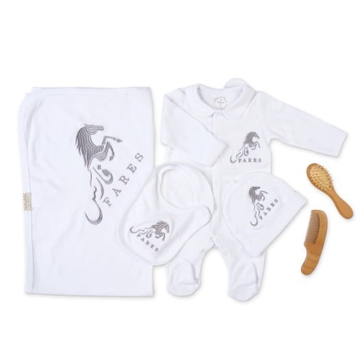 طقم استقبال 4 قطع مع التطريز