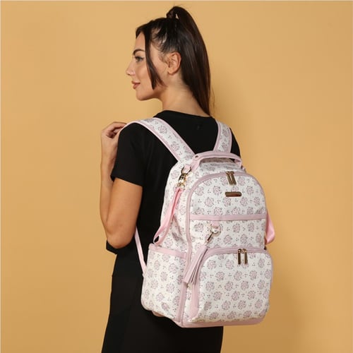 حقيبة ظهر - الزهرة الوردية