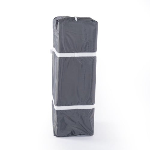 سرير ومحبس قابل للطي - رمادي