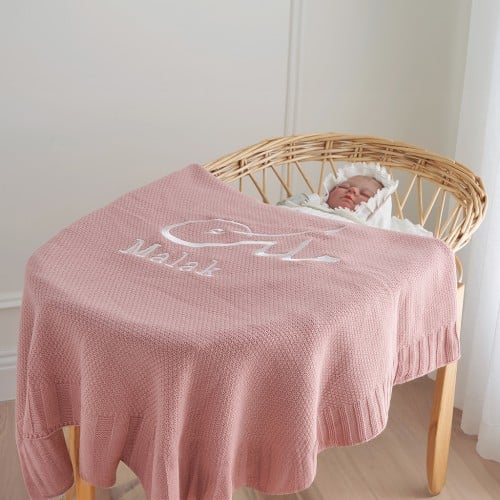 بطانية مواليد مع التطريز