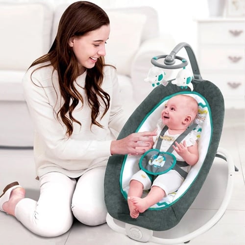 كرسي هزاز قابل للطي - وردي