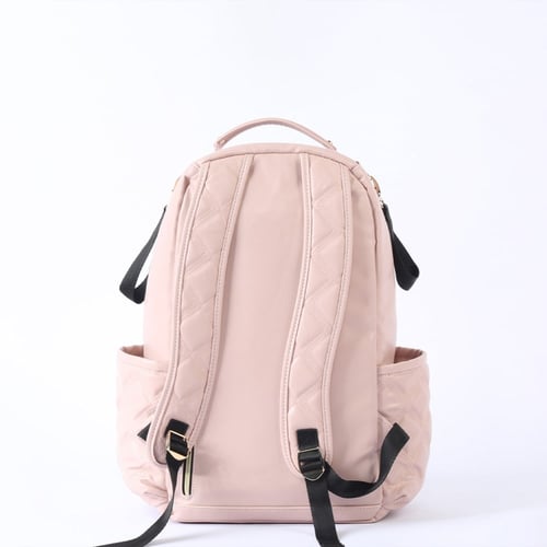 حقيبة ظهر جلد - وردي