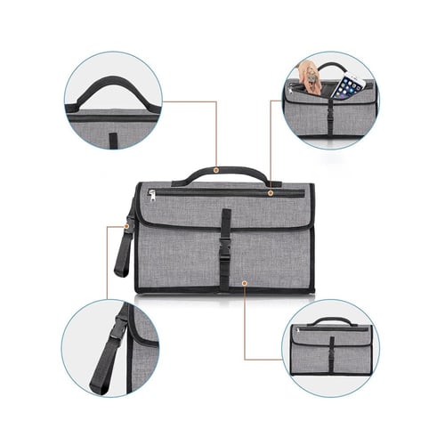 مفرش تغير حفاضات مع جيوب متعددة