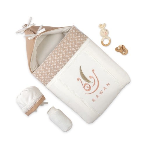 مدس استقبال مطرز بالاسم