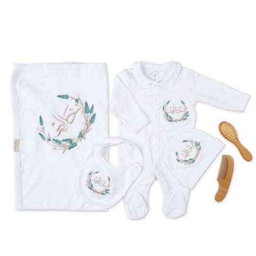 طقم استقبال 4 قطع مع التطريز