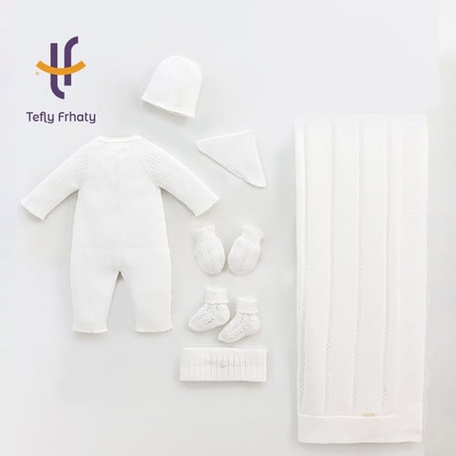 طقم استقبال تركي 7 قطع - اوف وايت