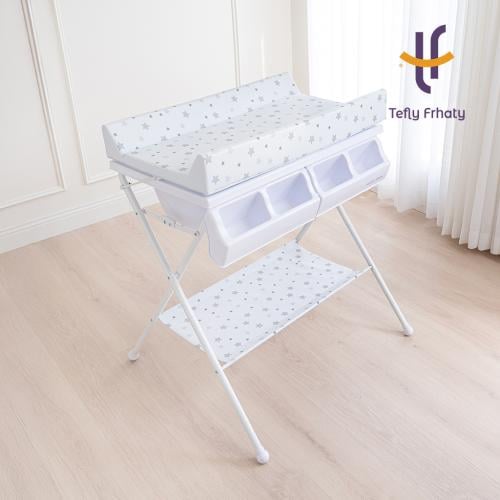 طاولة الغيار والاستحمام مع منظم