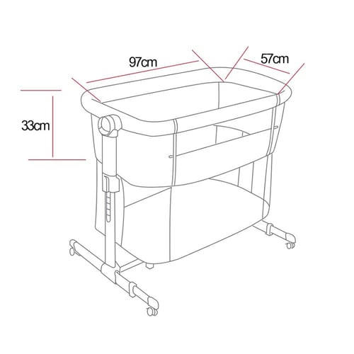 سرير نكست تو مي 97x57 سم