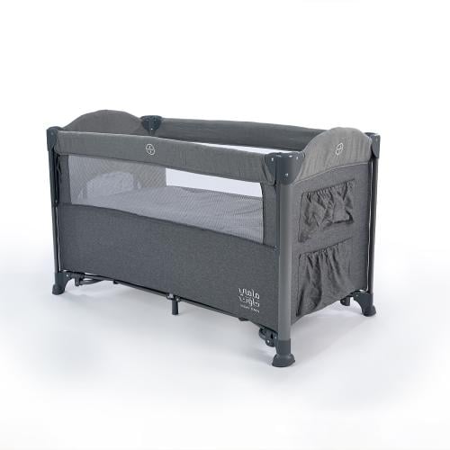 سرير ومحبس قابل للطي من مامي تاون - رمادي غامق