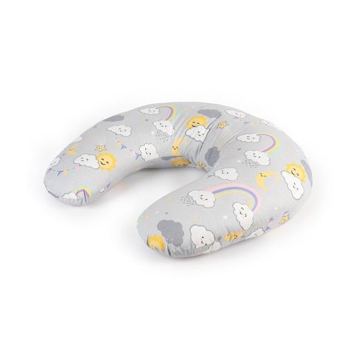 مخدة رضاعة - سحاب رمادي