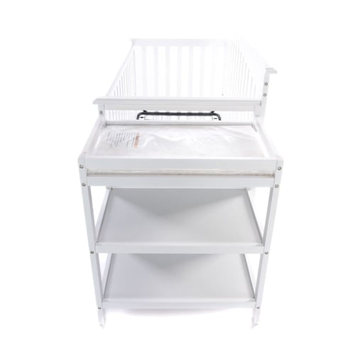 سرير خشب 70X130 مع طاولة تغيير