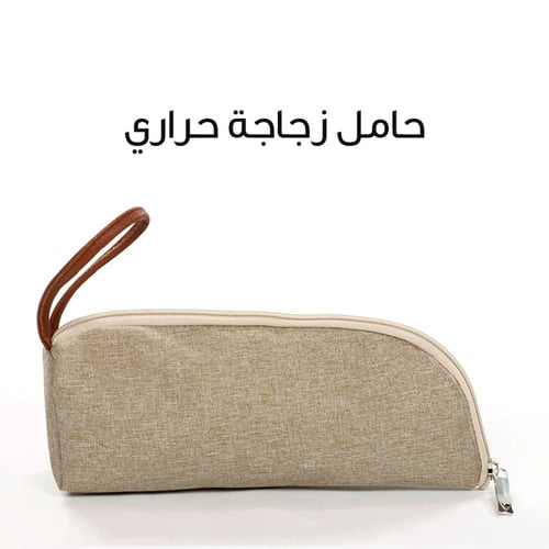 حقيبة اللوتس ظهر قماش - بيج