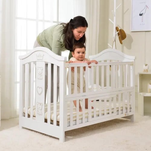 سرير خشب هزاز 70X130 من طفلي فرحتي