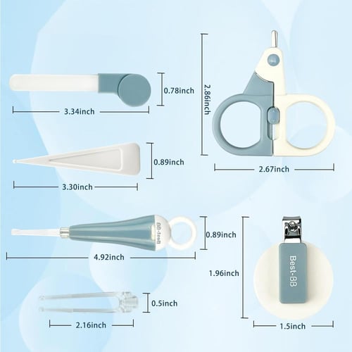 مجموعة ادوات العناية باظافر الاطفال 6 في 1