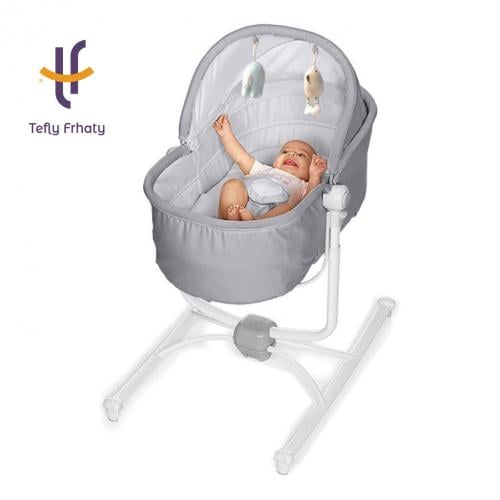 سرير هزاز 2 في 1 ماما لوف-رمادي