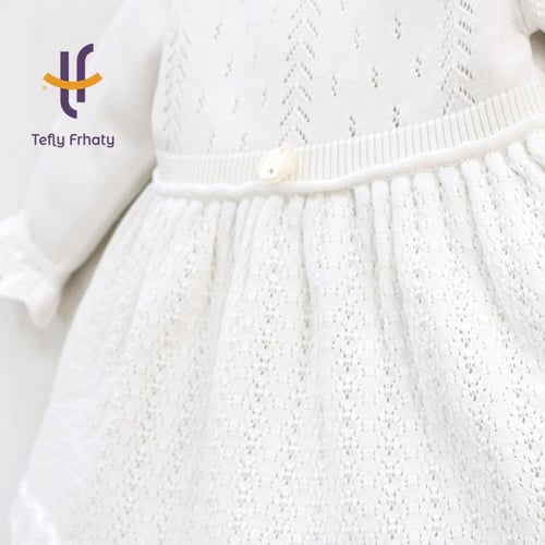 طقم فستان تركي 7 قطع - اوف وايت