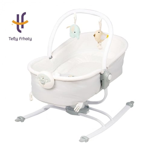 سرير هزاز 2 في 1 ماما لوف-رمادي