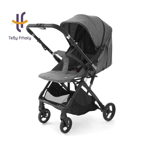 عربة الطيارة اتجاهين من طفلي فرحتي - رمادي