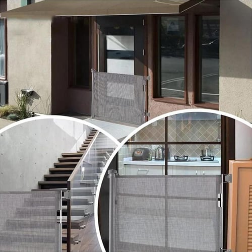 حاجز درج شبكي قابل للسحب من مامي تاون