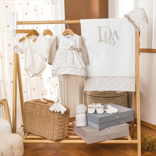 طقم فستان 10 قطع - بني