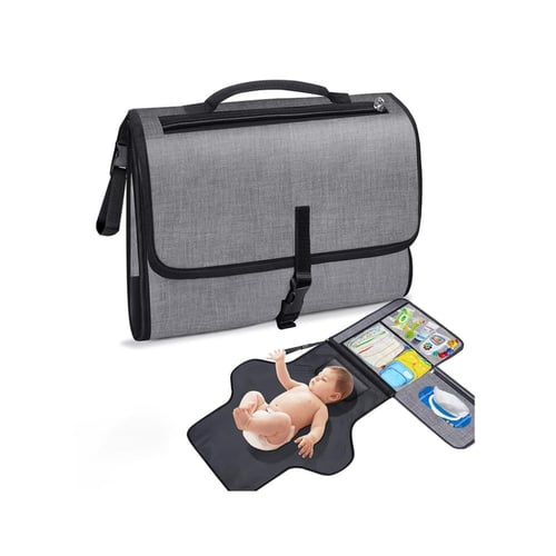 مفرش تغير حفاضات مع جيوب متعددة