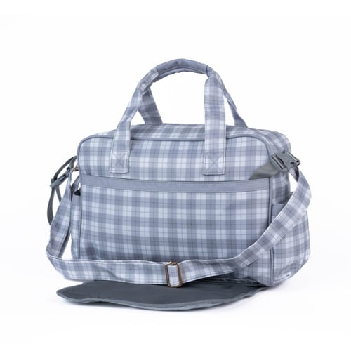 شنطة تغيير بخطوط مربعة