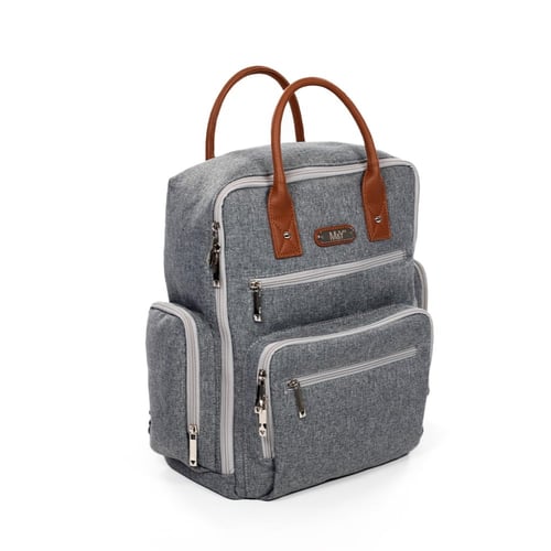 حقيبة ظهر قماش - رمادي