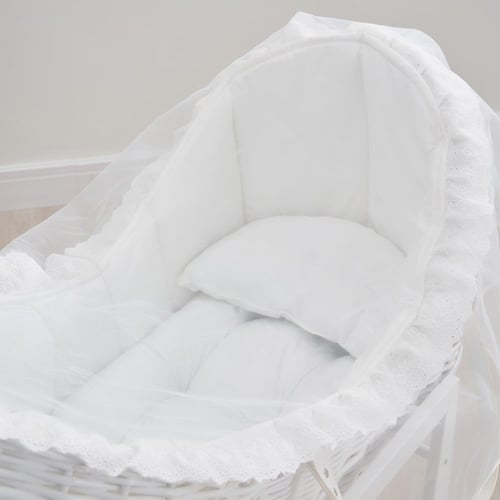 سلة موسى رأسين مع حامل هزاز ابيض