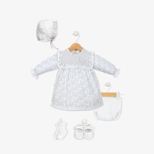 طقم فستان 5 قطع - رصاصي