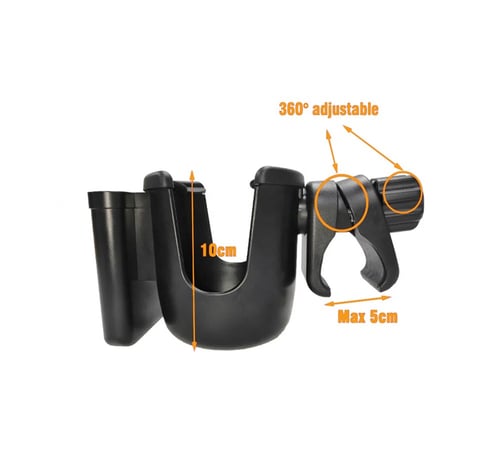 حامل كوب وجوال مزدوج