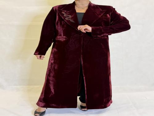 بليرز من المخمل الفرنسي مبطن مع شك يدوي ناعم