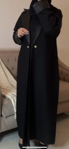 عبايه كلاسيك جلد