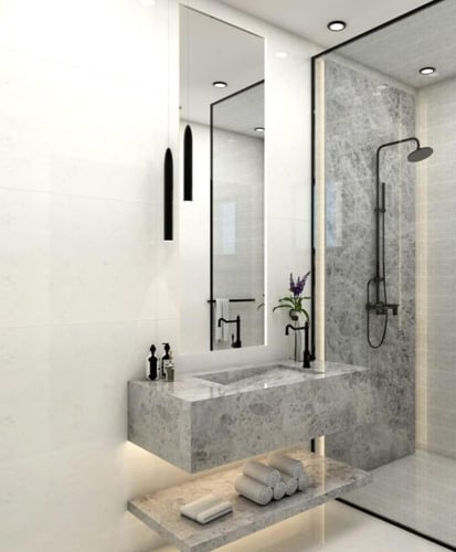 مغسلة رخامية عصرية و انيقة