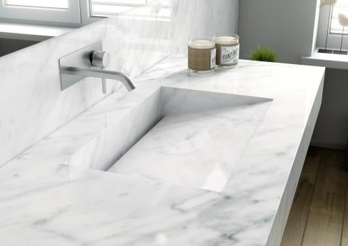 مغسلة رخام طبيعي