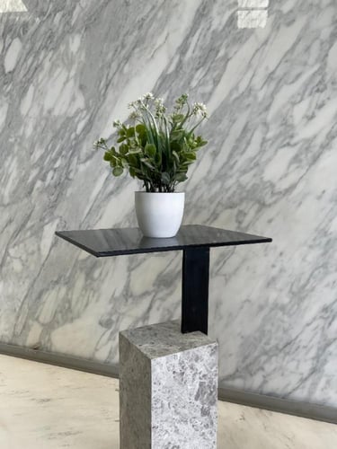 طاولة رخام - طاولة قهوة ترافنتينو