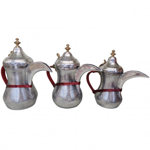 طقم دلال المنيوم غطى غضي