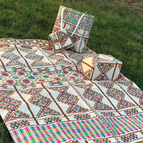 طقم سله _بيج