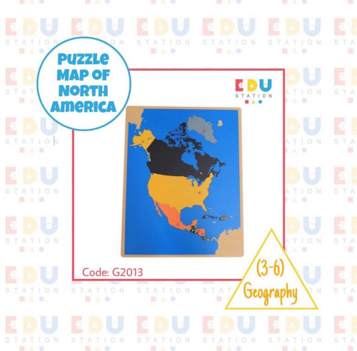 Puzzle Map of North America - أحجية خريطة قارة أمر...