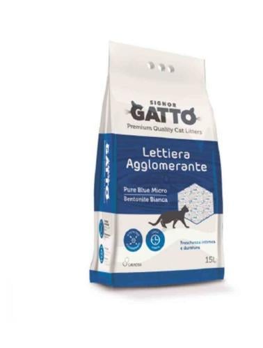 سينيور غاتو الأزرق النقي رمل مهد للقطط 15 لتر