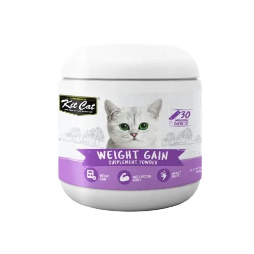 كت كات مسحوق مكمل غذائي للقطط لزيادة الوزن (5غ*30ظ...