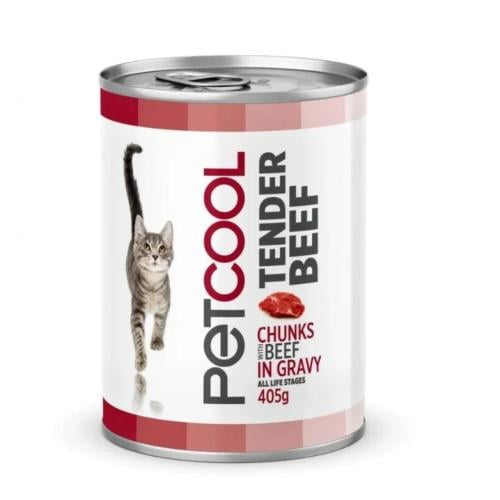 PeTCOOL بيت كول معلبات قطط بنكهة اللحم 405 ج